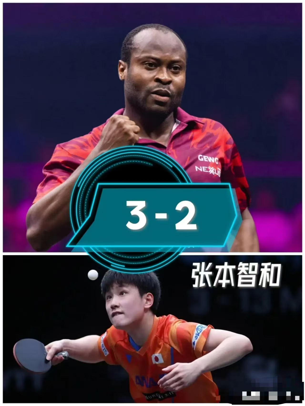 奥地利队险胜德国队，张本智和关键制胜